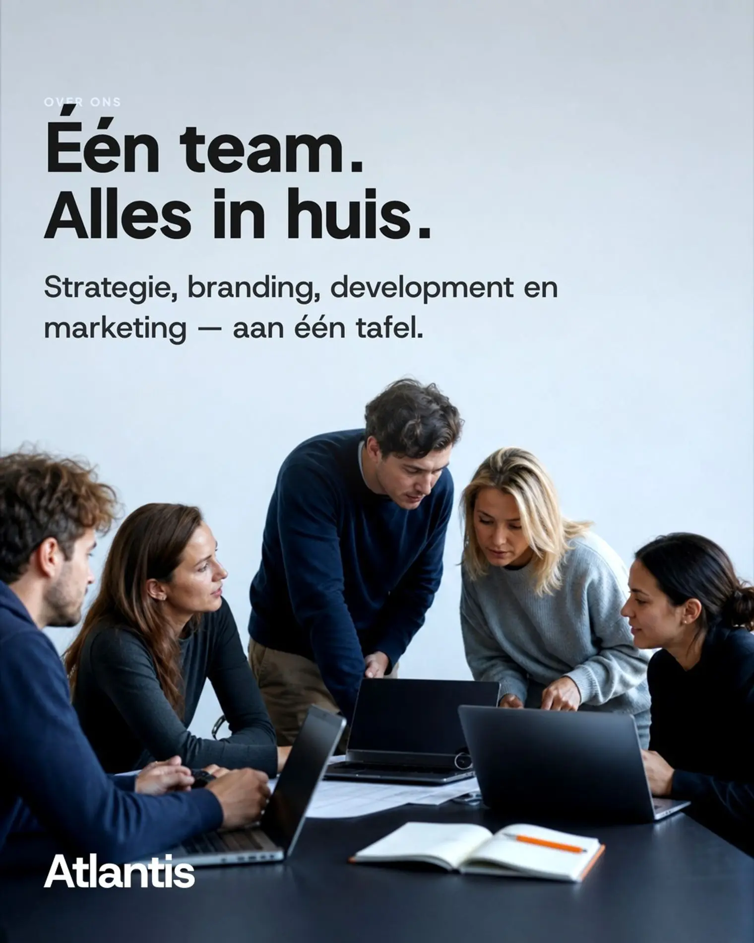 Atlantis Digital · LinkedIn — Zes disciplines, één team, nul vendors om te managen.
